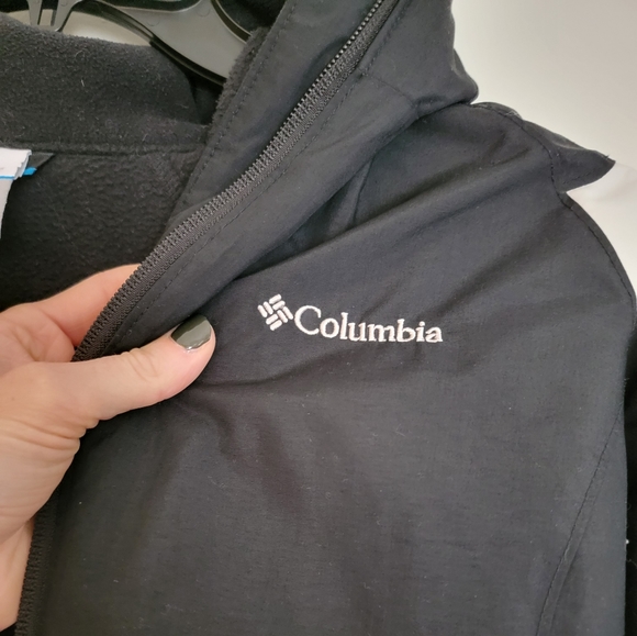 2 IN 1 COLUMBIA WOMENS WINTER JACKET COAT BLACK & WHITE - Picture 9 of 12